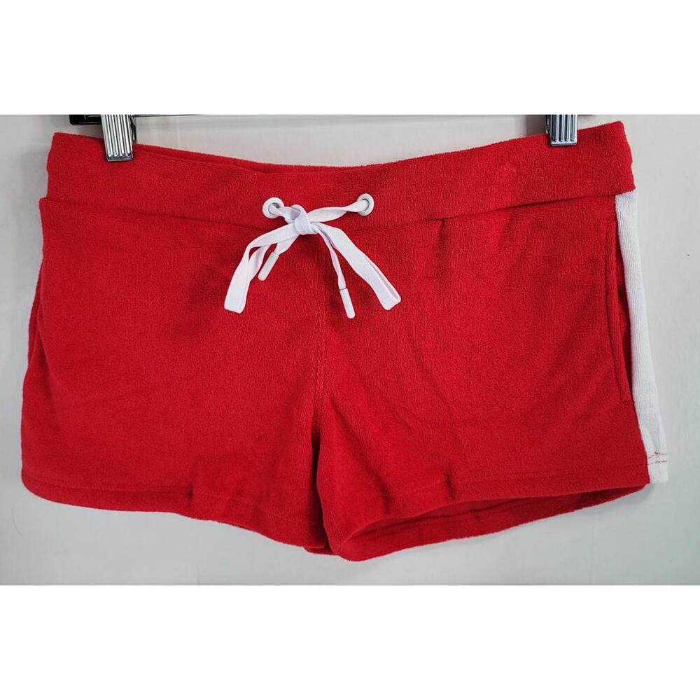 KNOBS Men's Small 24” Waist Terry Shorts Red & White NEW
